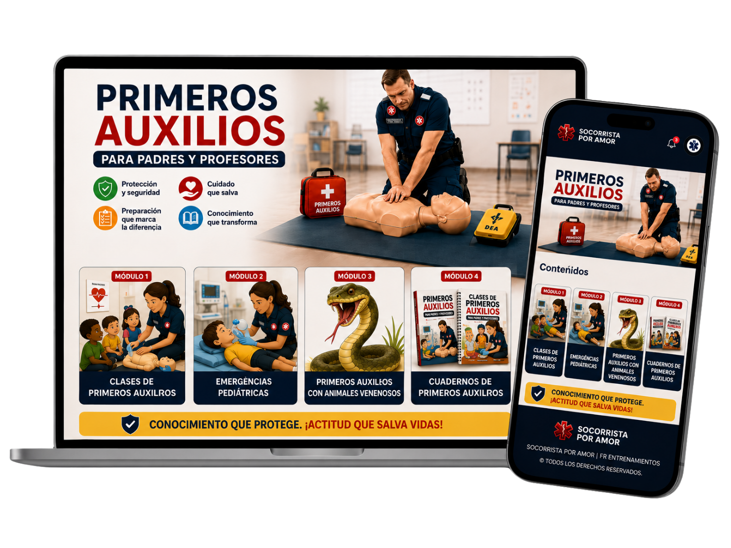 Primeros Auxilios para Padres y Profesores - Socorrista por Amor